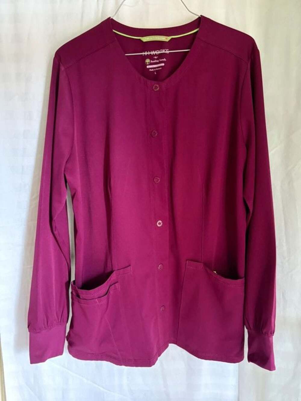 Helping Hands Scrub jacket, Sz L